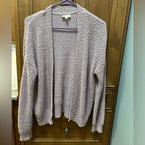 Hem & Thread mauve cardigan